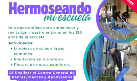 Únete este sábado 31 de agosto a “Hermoseando mi escuela”