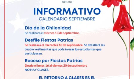 Calendario actividades septiembre